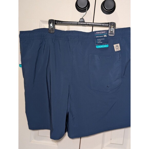 Trinity Coast XXL Mens Blue Swim Trunks With Mesh Lining and Side Pockets - Picture 3 of 5